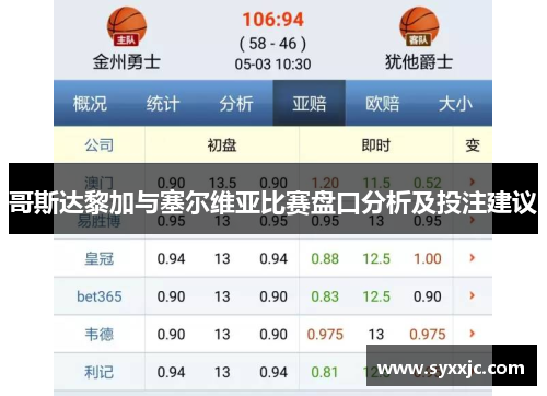 哥斯达黎加与塞尔维亚比赛盘口分析及投注建议