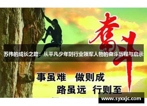 苏伟的成长之路：从平凡少年到行业领军人物的奋斗历程与启示